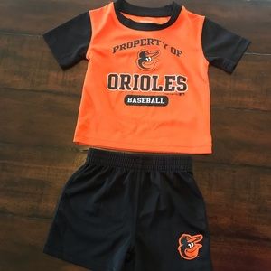 Baltimore orioles two-piece outfit size 12 months